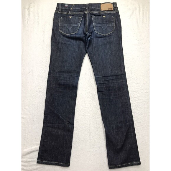 DIESEL Livy Jean Women 28x30 Dark Wash Lo Rise Stretch Denim Made in Italy - Picture 2 of 16